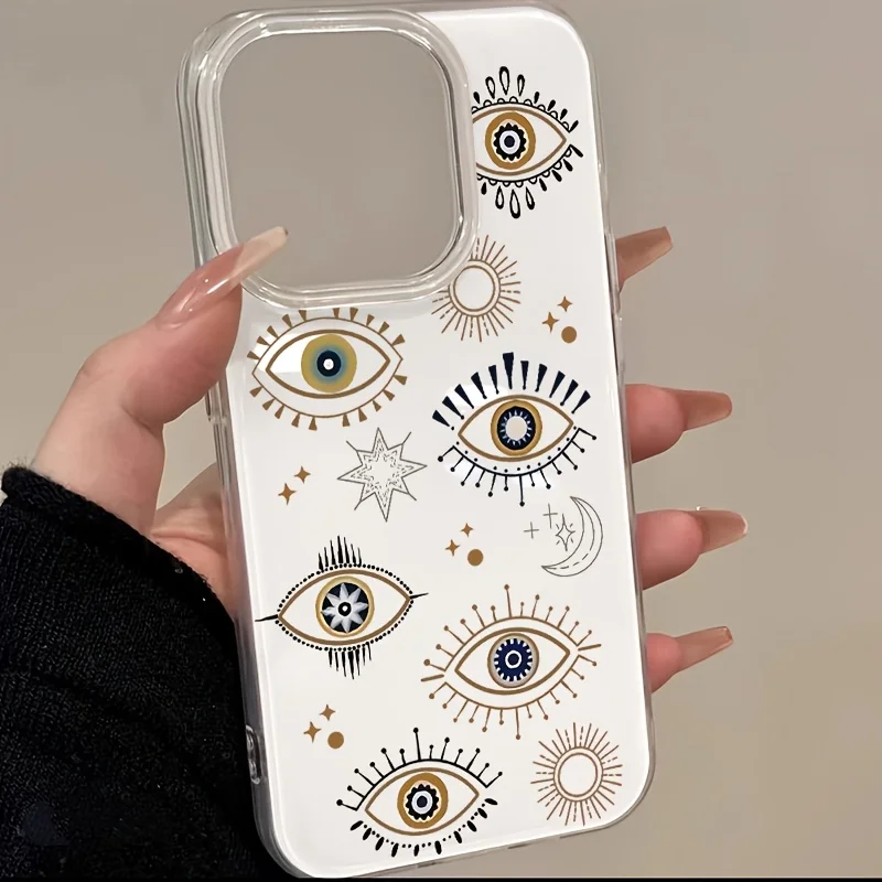Slim Phone Case For Samsung Galaxy A56 S26 S24 S25 Plus S23 Ultra A57 A17 A27 A55 A36 A37 A07 Hard Heart Leopard INS Eyes Cover