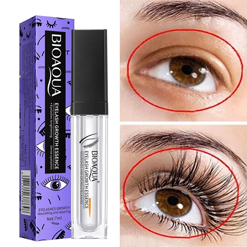 BIOAOUA Eyelash Growth Serum Natural Curl Lengthen & Volume Thicken Eyelash Treatment Eyelash & Eyebrow Enhancer