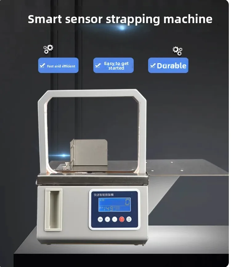 Máquina flejadora automática Opp, flejadora de cinta, flejadora de verduras de supermercado,