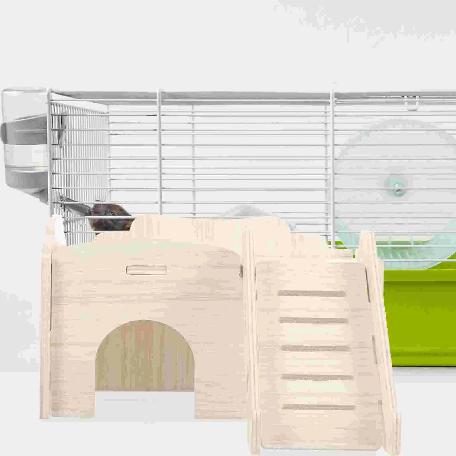 

Wooden Hamster Bed s Dwarf Accessories Toys Small Animal Hideout Gerbil House Cozy Natural Wood Pet Sleep Environment
