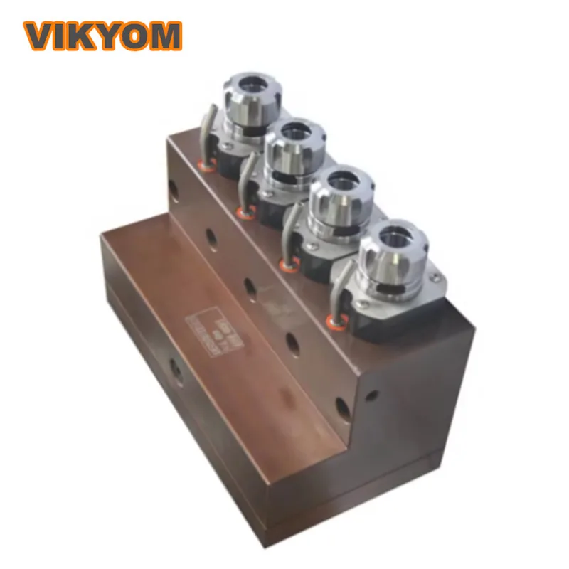 ER25 Four Shaft Recombination 110 130 Power Head For Drilling And Tapping For CNC Machine