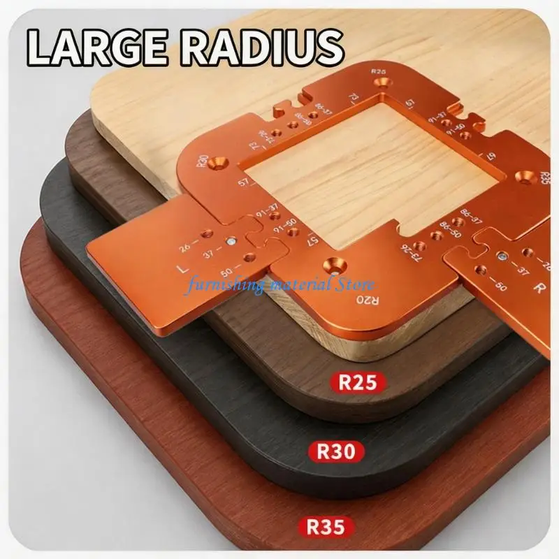 Y5GD Aluminum Cabinet Grooved Routing Template for R20/R25/R30/R35 Woodworking