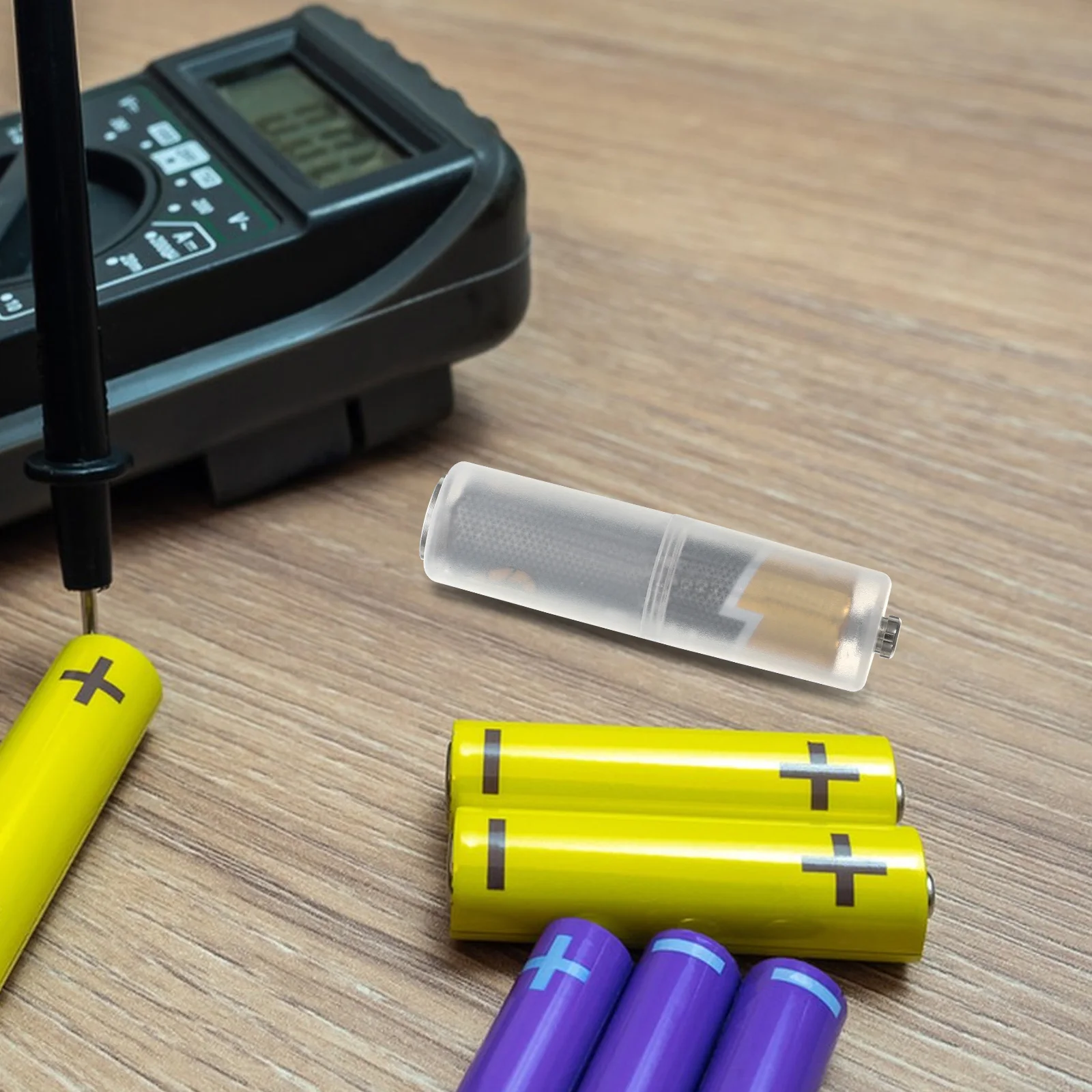 

10pcs Aaa Aa Converter Adapter Tube For Small Holder Durable Pp Portable Converters Power Supply Tool