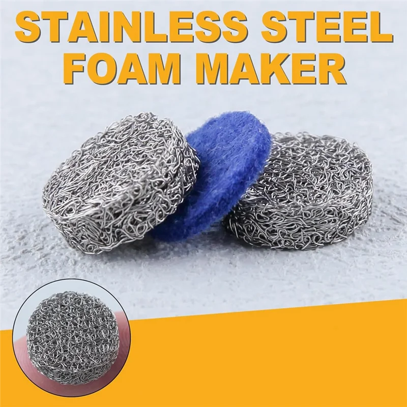 SEWS-2Pcs 1.1Mm Foam Cannon Orifice Nozzle And 2Pcs Foam Maker With 1Pc Cleaning Needle For Snow Foam Lance,5000 PSI