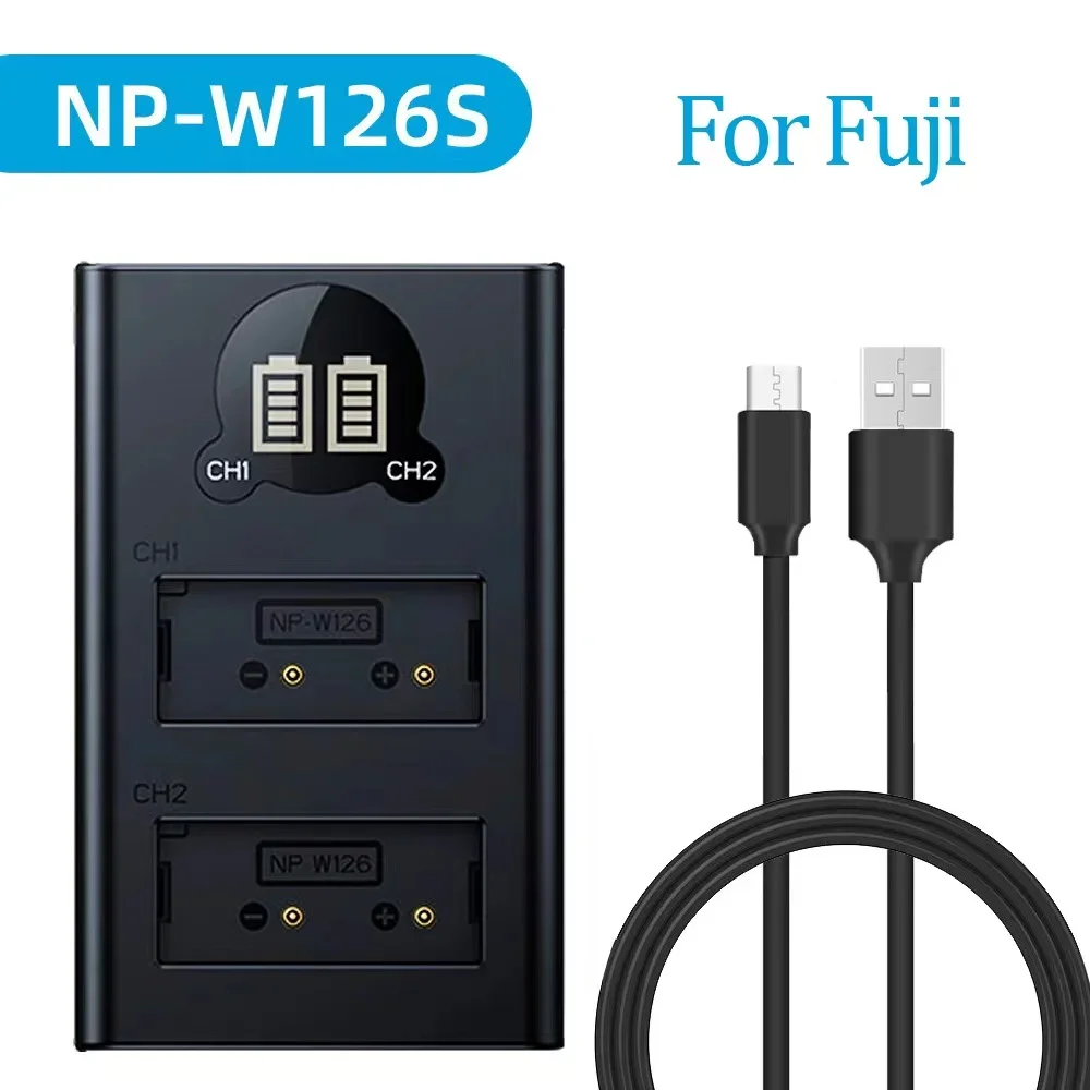 Dubbele camera batterijlader voor Sony NP-FW50 FZ100 BX1 Canon LP-E6 E8 E17 NB-13L Fuji NP-W235 W126 Nikon EN-El15 EL25 Panasonic