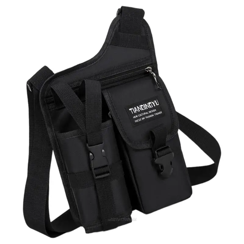 X5XA Modern Unisex Shoulder Pack Organizers Pockets Adjustable Shoulder Support