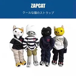 Classic Japanese Cartoon Anime Peripheral Zapcat Standing Posture Plush Toy Doll Pendant Children's Gift