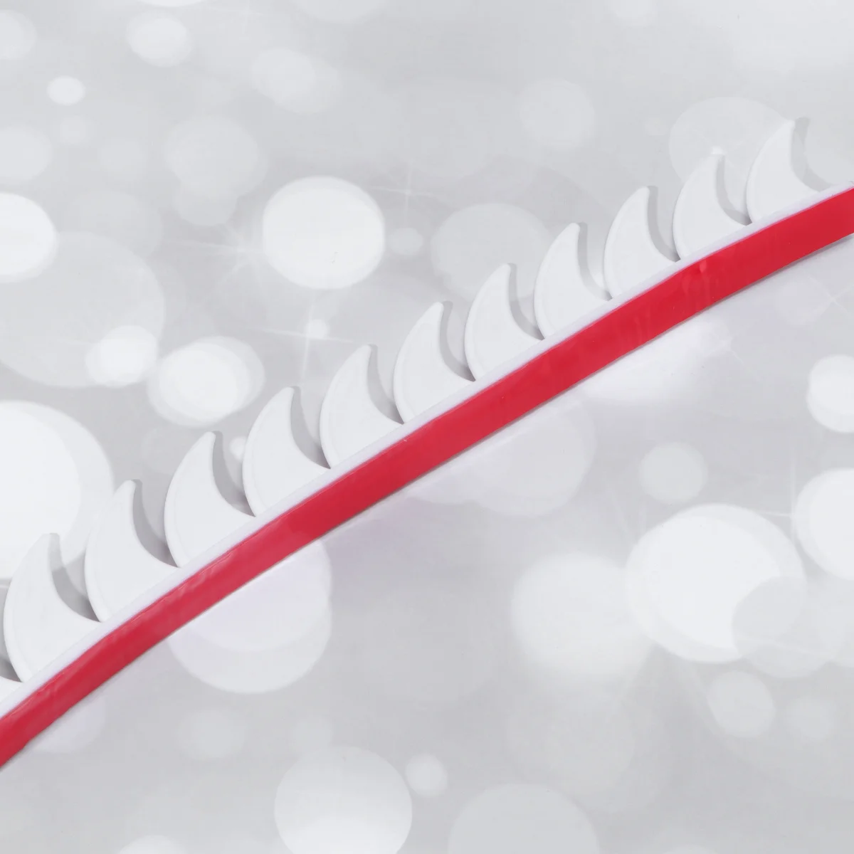 

Sticker Modified Retro Decoration Personalized Strip For Motorcycle White Arc-Shaped Cockscomb Horn Joint Patch