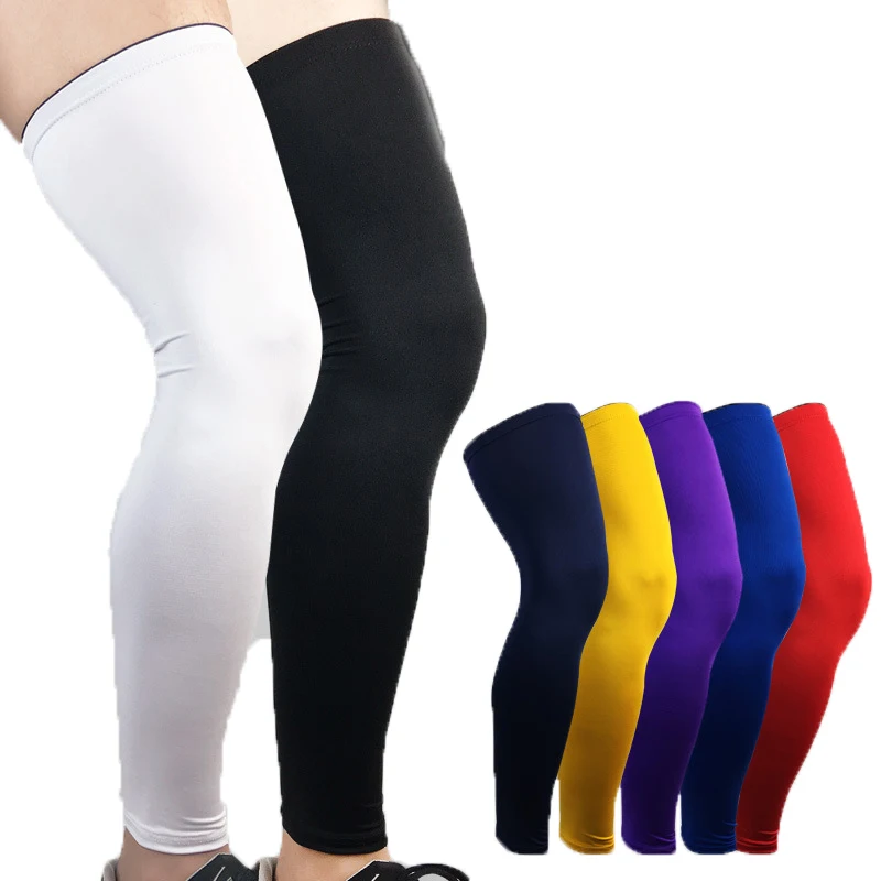 1 Pair Lengthen Leg Warmer Compression Leggings Cycling Extended Breathable Knee Pads Men Women Kneepad Uv Protective Support