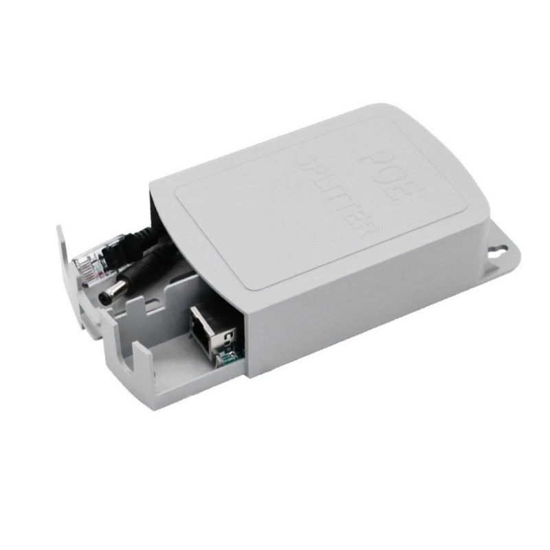 M17B 48V 12V 1.2APoE Splitter Jaringan Gigabit PoE Extender, Splitter Poe Ethernet Tahan Air Sesuai IEEE802.3af/at