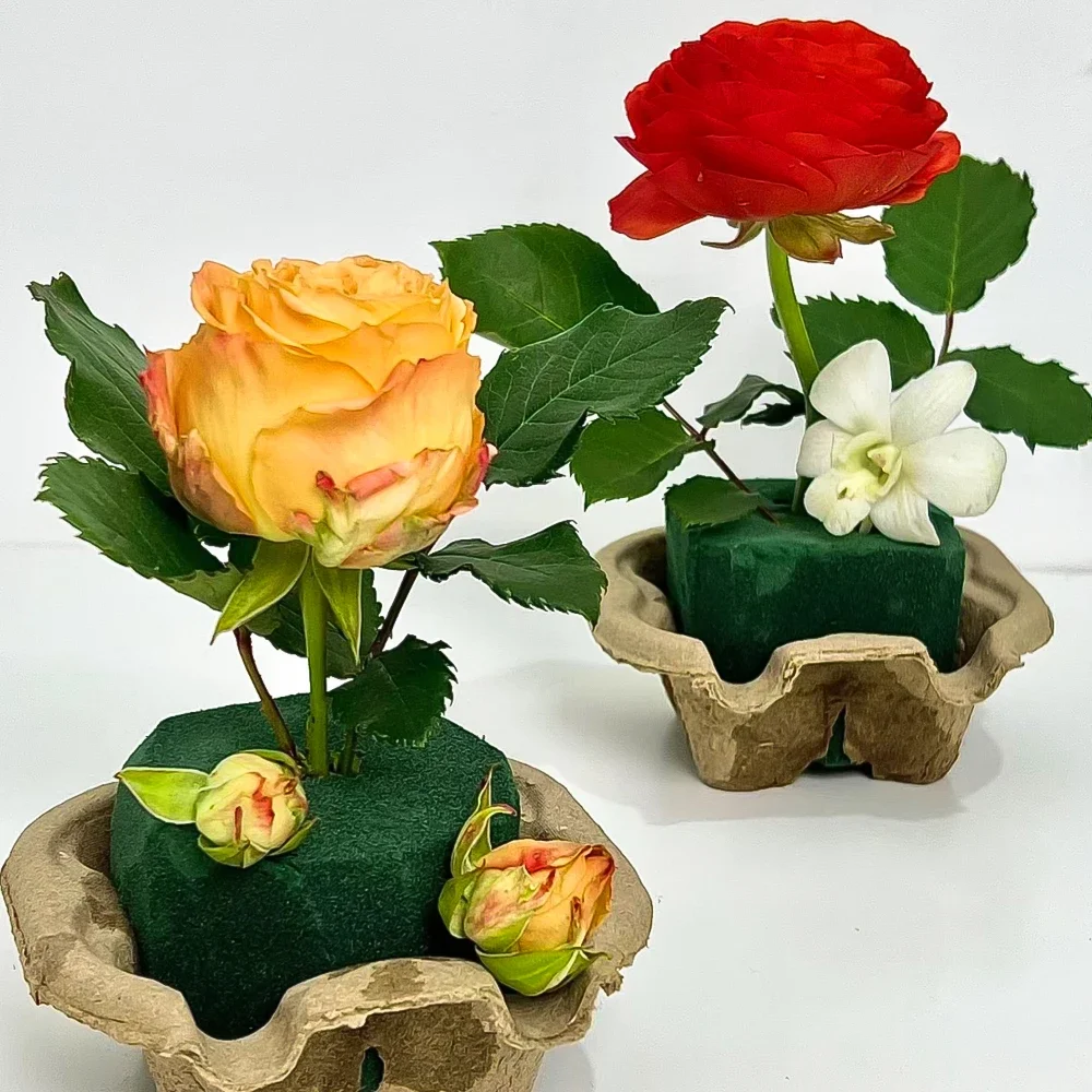 1/3/6Pcs Floral Foam Bricks DIY Wet Fresh Flowers Arrangement Wedding Decoration Holder Absorb Water Plants Mud Garden Supplies