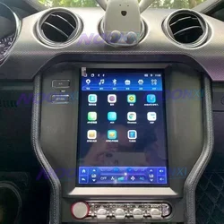 For Ford Mustang 2015-2019 Tesla large Screen Car Radio Stereo Multimedia Player GPS Navigation DSP Carplay 8G 256G Head Unit BT