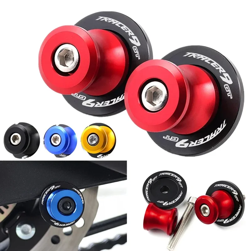 6 مللي متر لياماها الراسم 9 GT 9gt 2020 2021 2022 2023 TRACER9 الراسم 7 GT دراجة نارية Swingarm بكرات حامل مسامير المنزلق #1