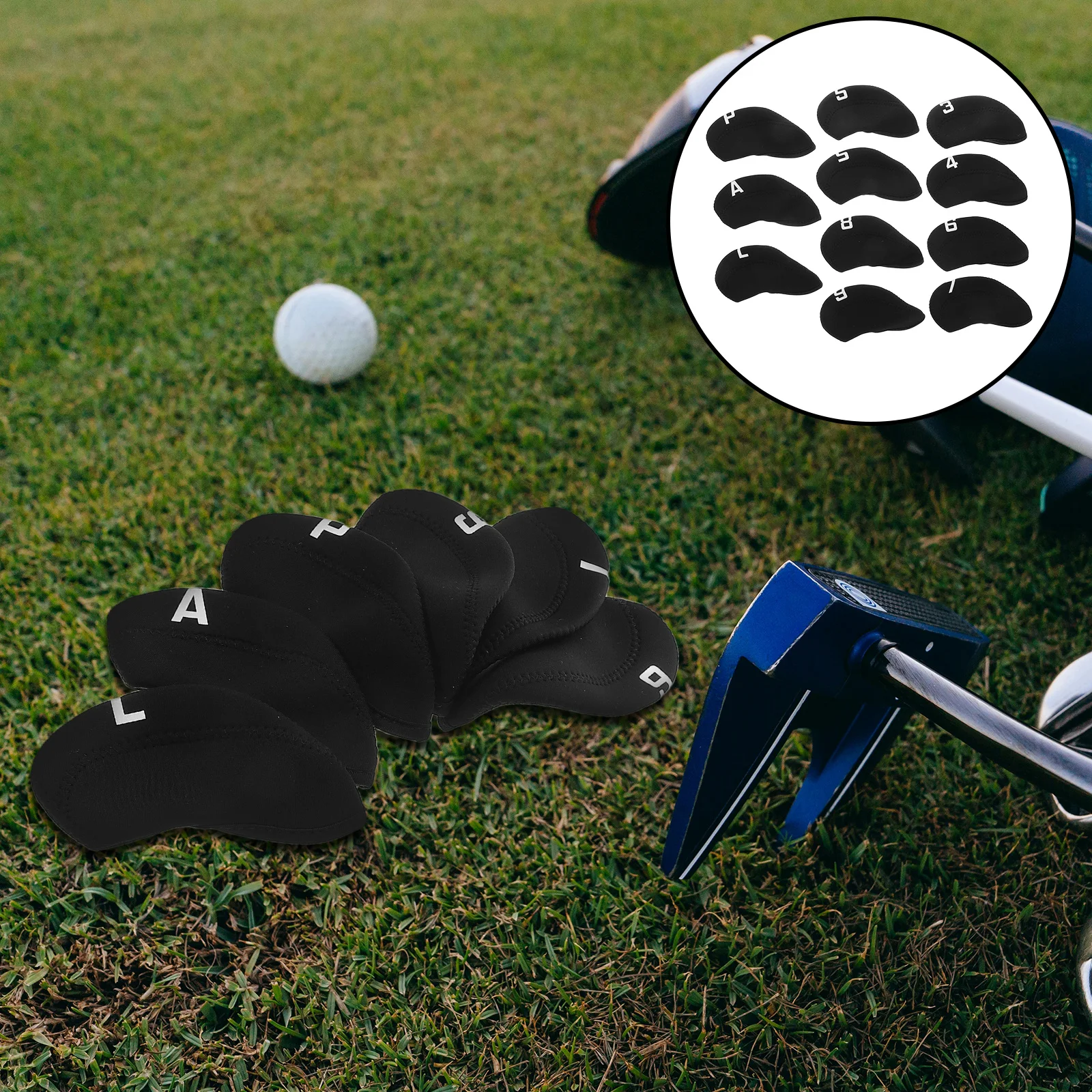 

11 Pcs Golf Club Cover Headcover Clubs Covers Accessories for Men Funny Skull Fashion Golfs Cool