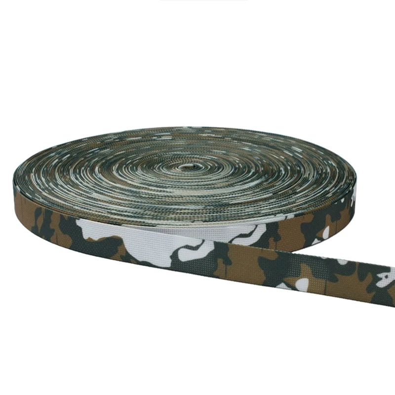 

1 Meter Long 2.5cm Width Red Dawn Camouflage Webbing Non-elastic Edging Strap Tactical Vest Waist Knapsack Belt DIY