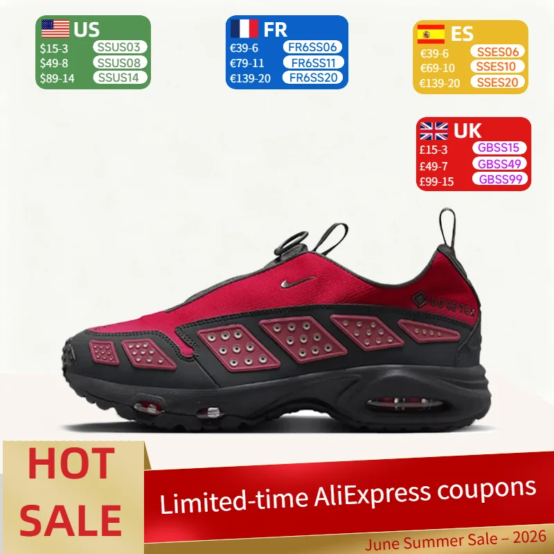 

Nike Air Max SNDR: Stylish, Fashionable, Unique, Comfortable, Durable, Low-Top Casual Running Shoes for Women in Red FZ4238-800