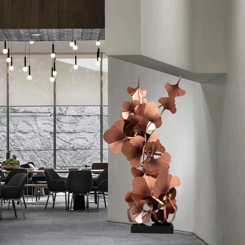 Creative Three-Dimensional Ginkgo Leaf Sculpture Artwork Ornaments