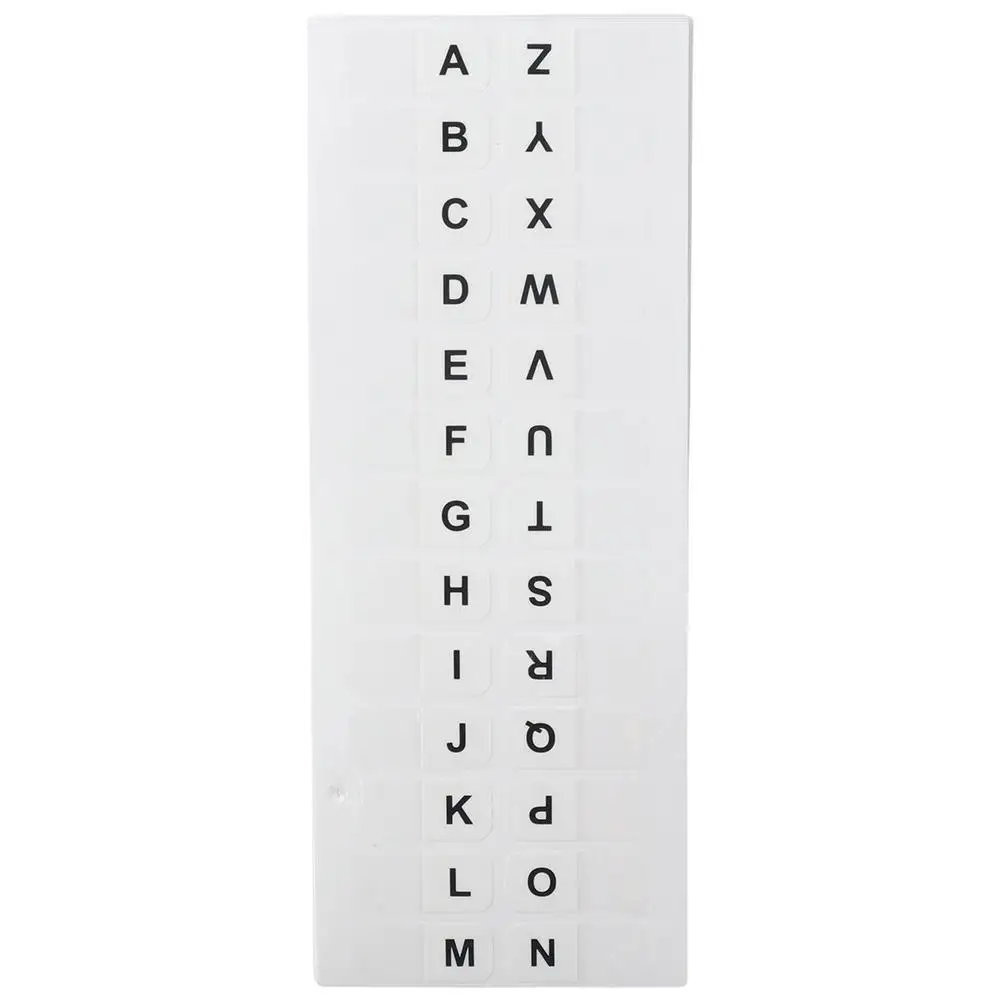 Small A-Z Sticky Tabs White Alphabet Book Tabs Self-Adhesive 208PCS Index Tabs Notebooks