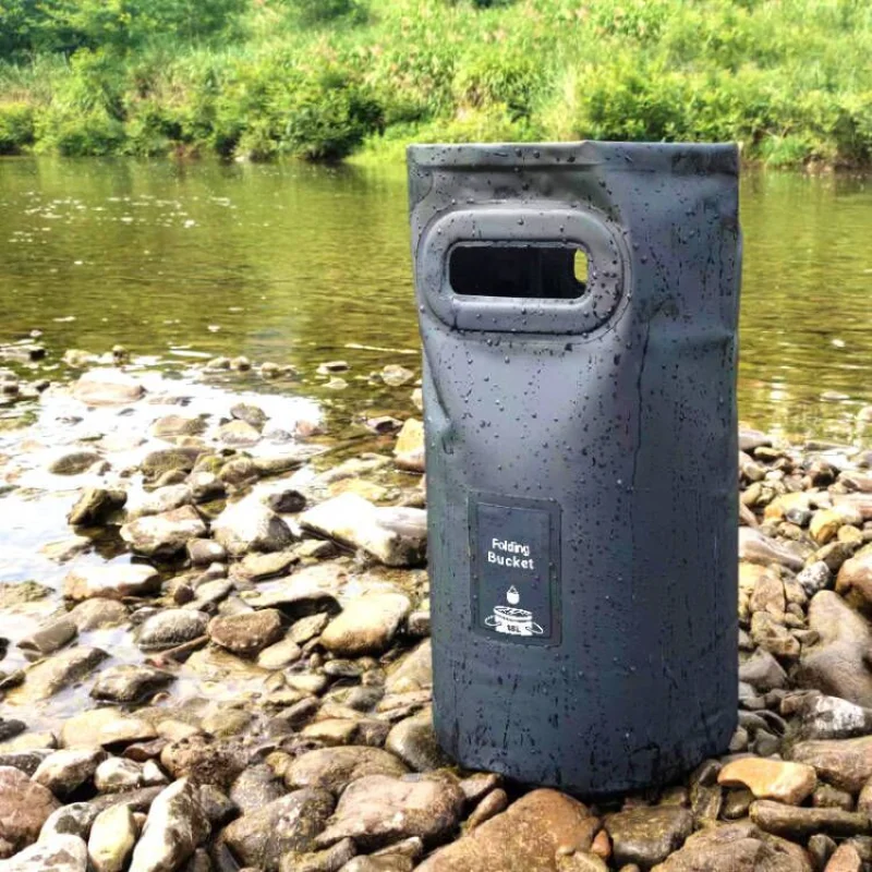 

Портативные водонепроницаемые мешки для воды, складное ведро для кемпинга, плотный контейнер для хранения воды, уличное ведро для пикника, рыбалки, 15 л/20 л