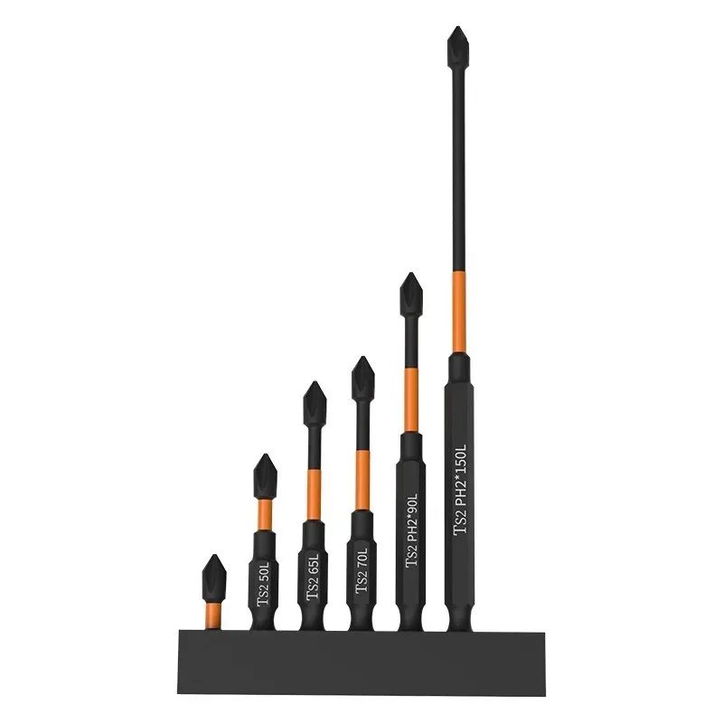 S2 Magnetic Batch Head Impact Strong Cross High Hardness 25/50/65/70/90/150mm Anti Non-slip WaterProof PH2 Screwdriver Set