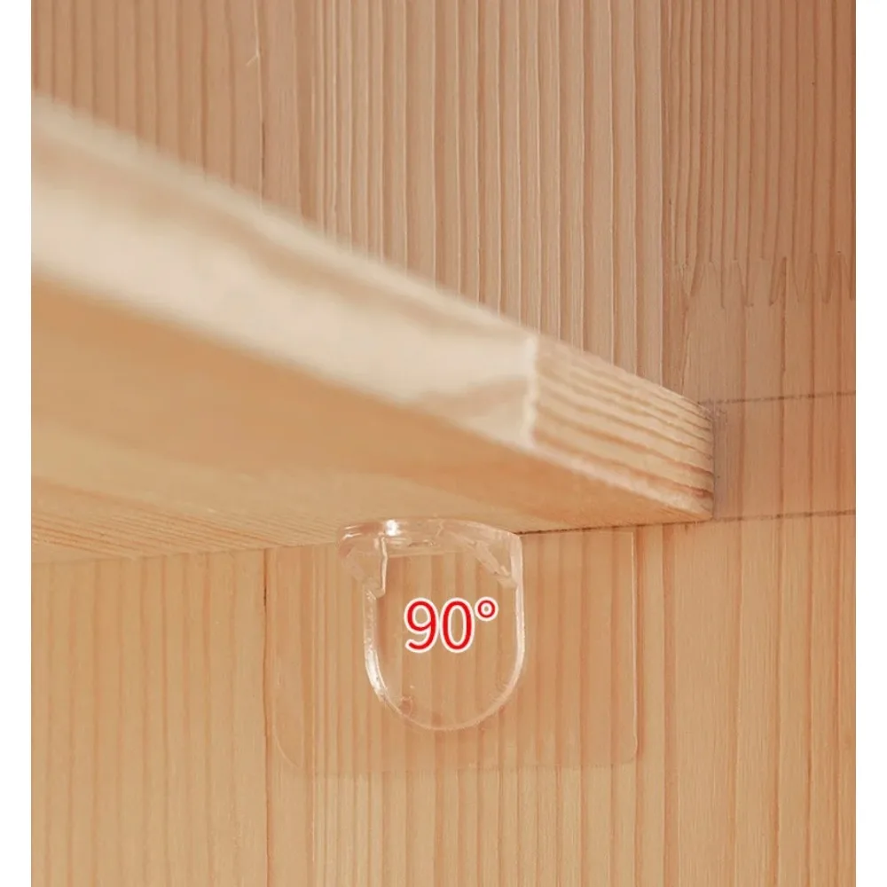 10/20Pcs Adhesive Support Shelf Bracket Non-Perforated Wardrobe Strong Partition Layer Fixed Paste Hook Home Kitchen Accessories