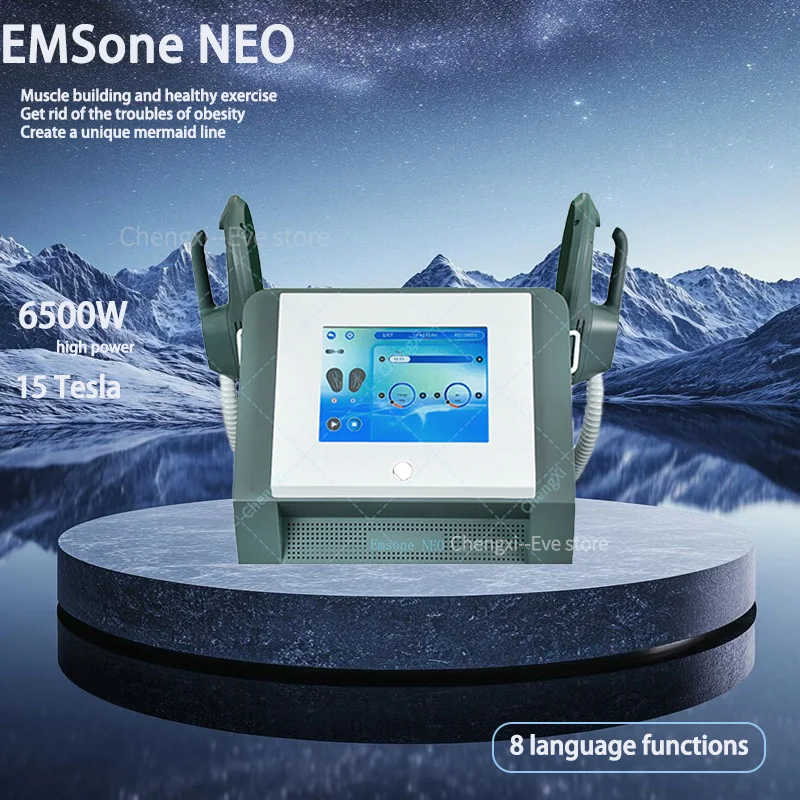 

Домашнее использование, 2-ручный радиочастотный электрический расслабляющий аппарат ems, тренировочный массажер для скульптурирования тела, стимулятор мышц, машина для похудения Emsone NEO