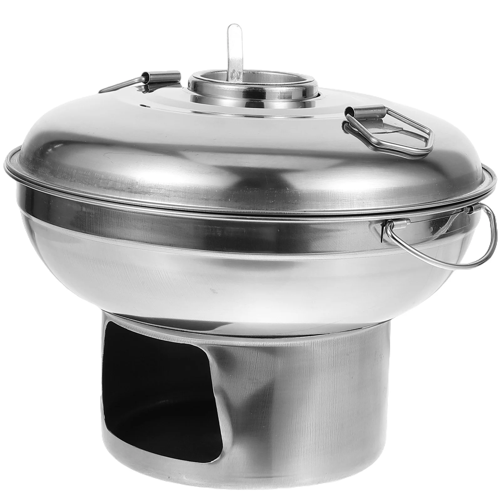 

Portable Hot Pot Stainless Steel Charcoal Stove 20cm Durable Cookware Outdoor Camping Kitchen Accessories Household Wok
