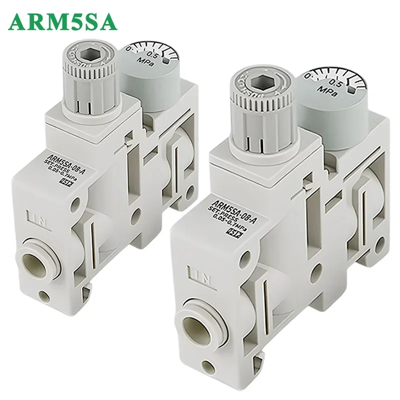 HLH ARM5SA-06 07 08 Air Modular Pressure Regulator Rotary Adjustable Integrated Mini Pneumatic Reducing Control Valve Pressure G
