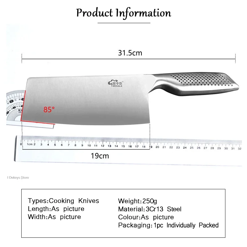 Coltello da cucina da 7 pollici mannaia da cuoco giapponese in acciaio inossidabile Chef macellaio tagliere affettatrice per carne Santoku coltelli