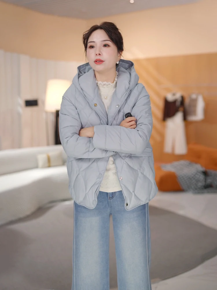 

Женская хлопковая куртка Kanna с капюшоном, осень-зима 2025 Faion Plaid Thi, теплая хлопковая одежда, эксклюзивная онлайн-одежда