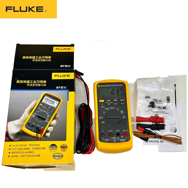 FLUKE 87-V/C Digital Automatic Multimeter Professional True RMS Auto Range Tester Digital Voltmeter