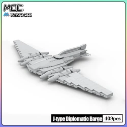 Star Movie MOC Bricks J-type Diplomatic Barge Royal Cruiser Building Block Toys Model DIY Collection Set Children Christmas Gift