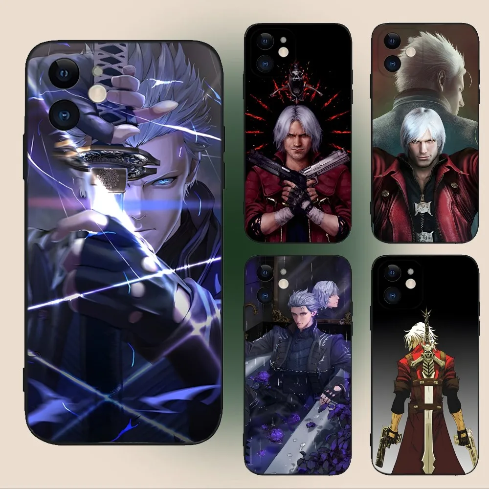 

Game D-Devil May Cry 5 Phone Case For iPhone 15,14,13,12,11,Plus,Pro Max,XS,X,XR,SE,Mini,8,7 Soft Silicone Black Cover