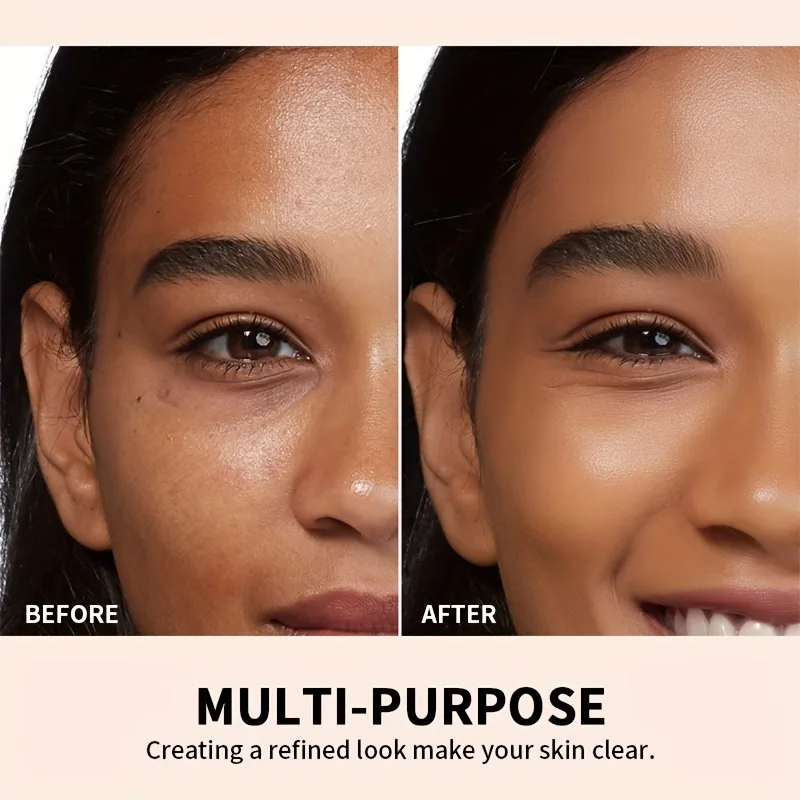 6-color Cream Concealer Waterproof Liquid Concealer Foundation Cream Lasting Makeup Natural Brightening Moisturizing Whitening