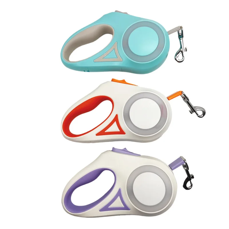 3M LED Retractable Dog Leash Automatic Extendable Pet Walking Leash Glowing Dog Lead Pet Walking Tool