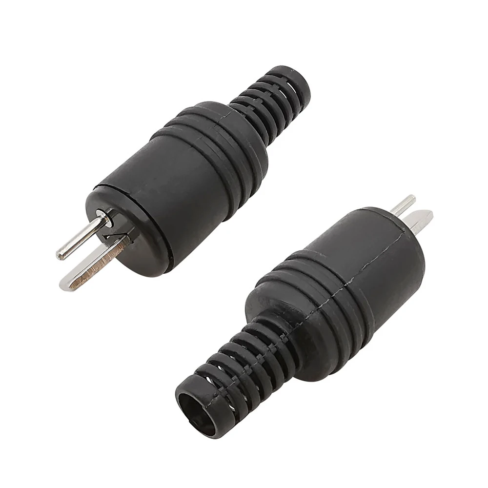 2/5/10Pcs DIN 2 Pin Male Plug Speaker HiFi Loudspeaker Cable Soldering Connector Audio Lamp Power Signal Plugs