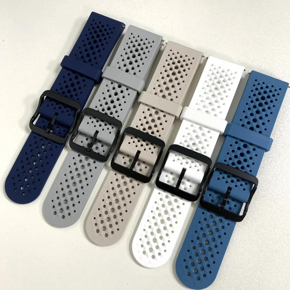 22 مللي متر سيليكون سوار رياضي ل SUUNTO تشغيل تنفس العصابات الناعمة ل SUUNTO 9 الذروة DLC/PRO 9 5 الذروة سباق S المحيط استبدال حزام