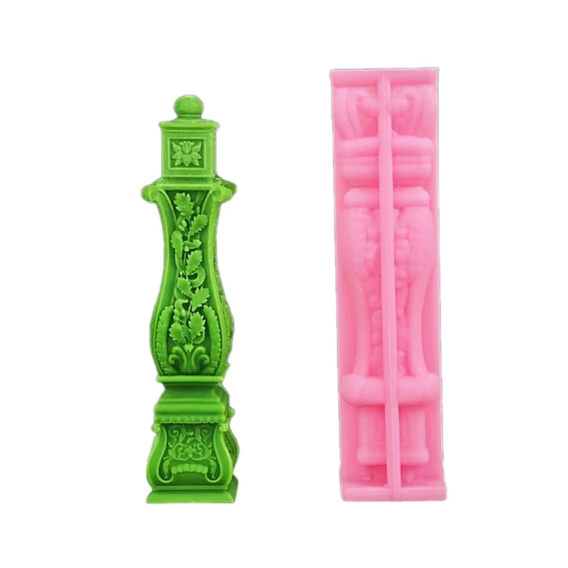 

Roman Column Mold Plaster Silicone Mould Handmade Scented Castings Molds Resin Clay Molds for Cake Decors