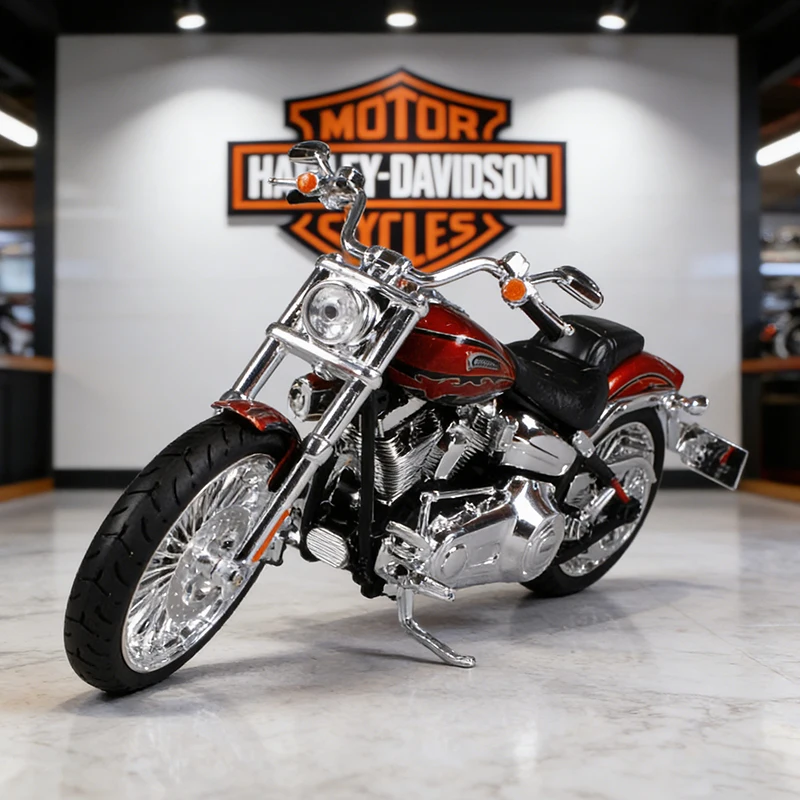 Maisto 1/12 Harley Davidson CVO BREAKOUT 2014 Motorradmodell Spielzeugfahrzeug Sammlerstück Stoßdämpfer Offroad-Spielzeugauto