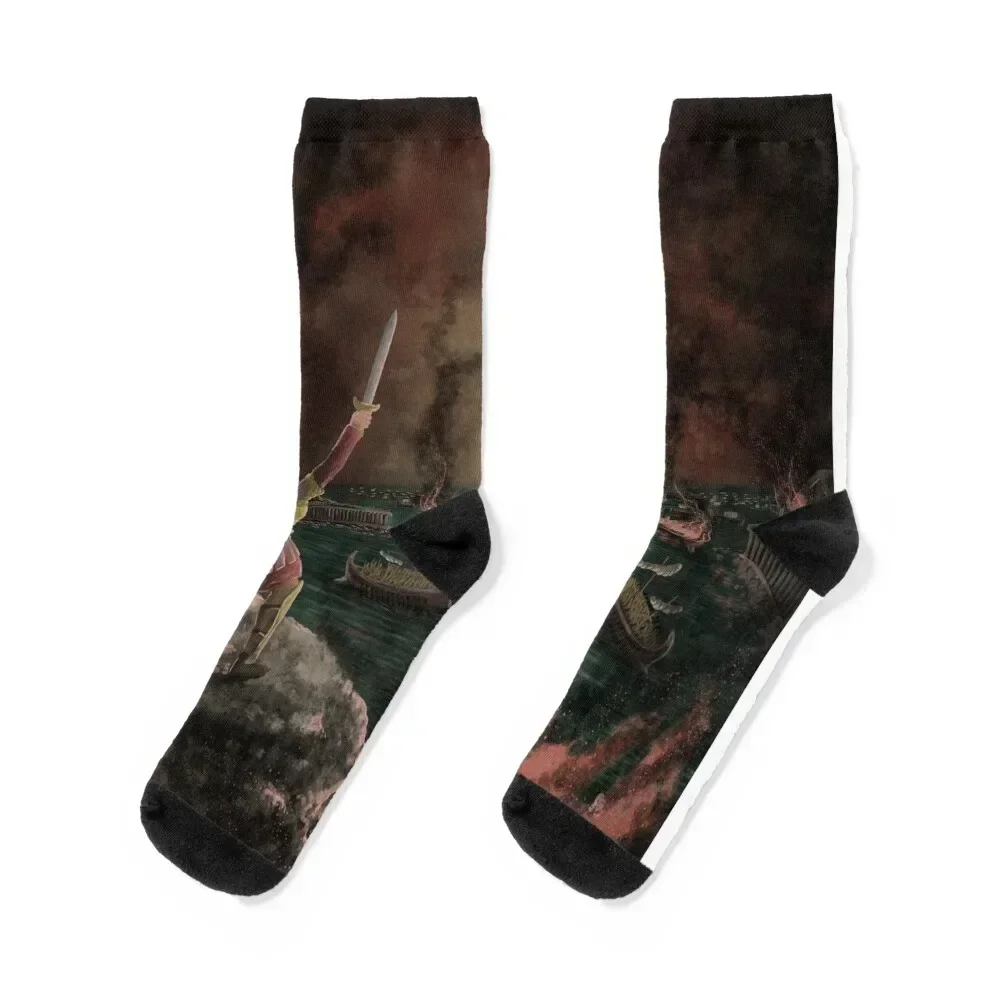 

Delenda Carthago Est, The Fall of Carthage Socks sports and leisure cartoon Woman Socks Men's