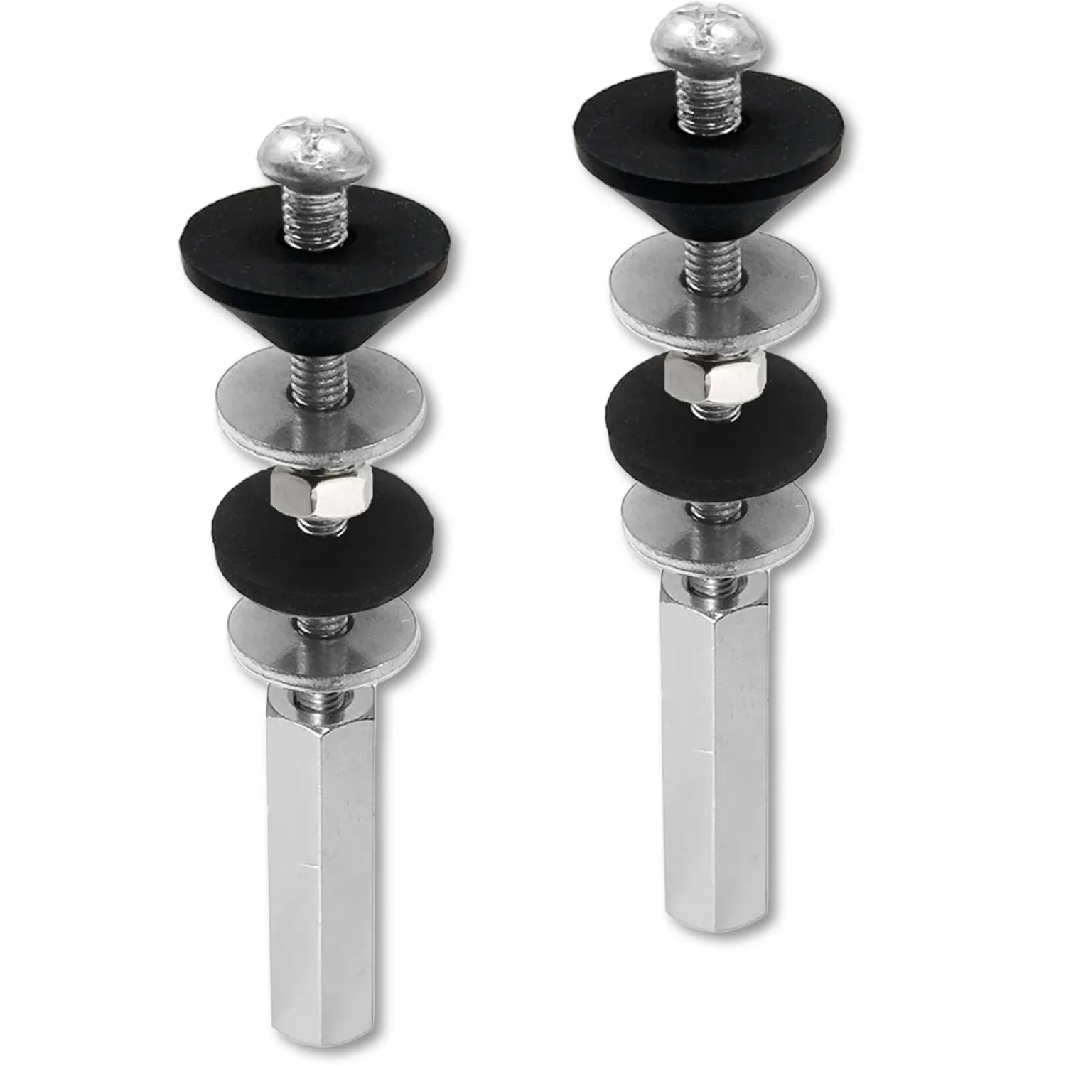 

Комплект болтов для сиденья унитаза, универсальные запасные части из 2 комплектов, совместимые с TOTO, включает в себя удлиненную гайку и резиновую уплотнительную шайбу.