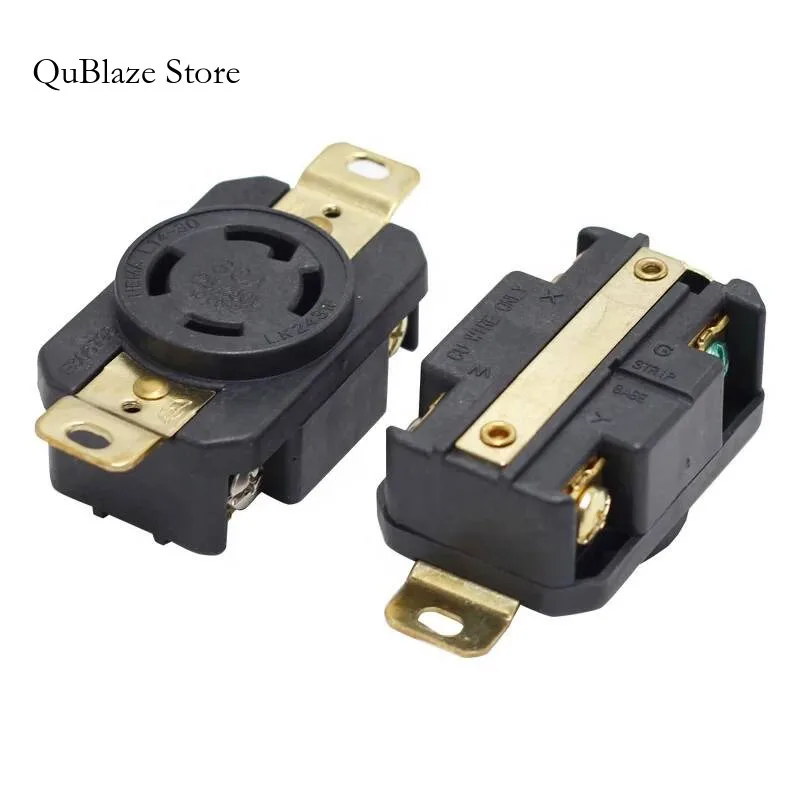 

NEMA L16-20R Locking Receptacle Socket 20A 480VAC 3 Pole 4 Wire Ground Receptacle(1 Pack)