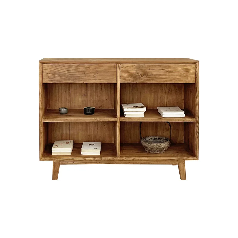 

bookcase medieval wabi-sabi wind side cabinet living room locker solid wood dining side cabinet shelf furniture household