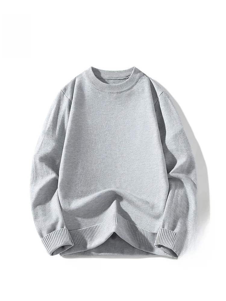 

Мужской зимний повседневный свитер Rampo Pure Color Lazy Style с круглым вырезом, универсальный, утолщенный, с длинными рукавами, модный