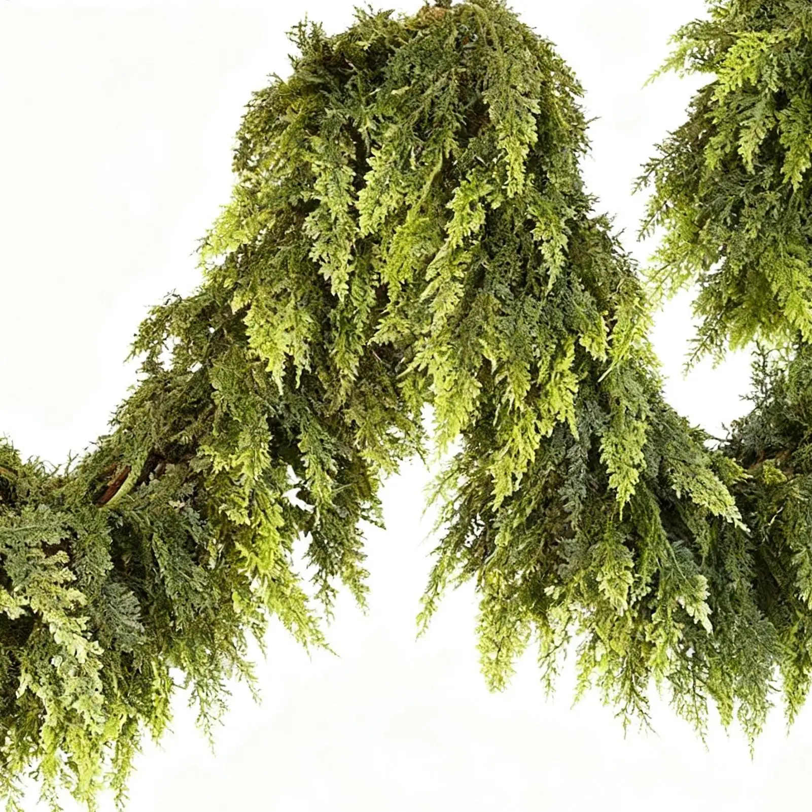 

Рождественская кедровая гирлянда, устойчивая к атмосферным воздействиям зимнее праздничное украшение, реалистичная кедровая гирлянда для внутреннего и наружного камина