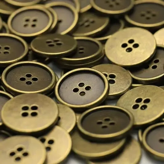 10pcs/Lot Size:12mm-25mm Simple style four eyed Thin edge Metal Buttons Fashion Button Denim shirt decoration Sewing(SSA-3796)