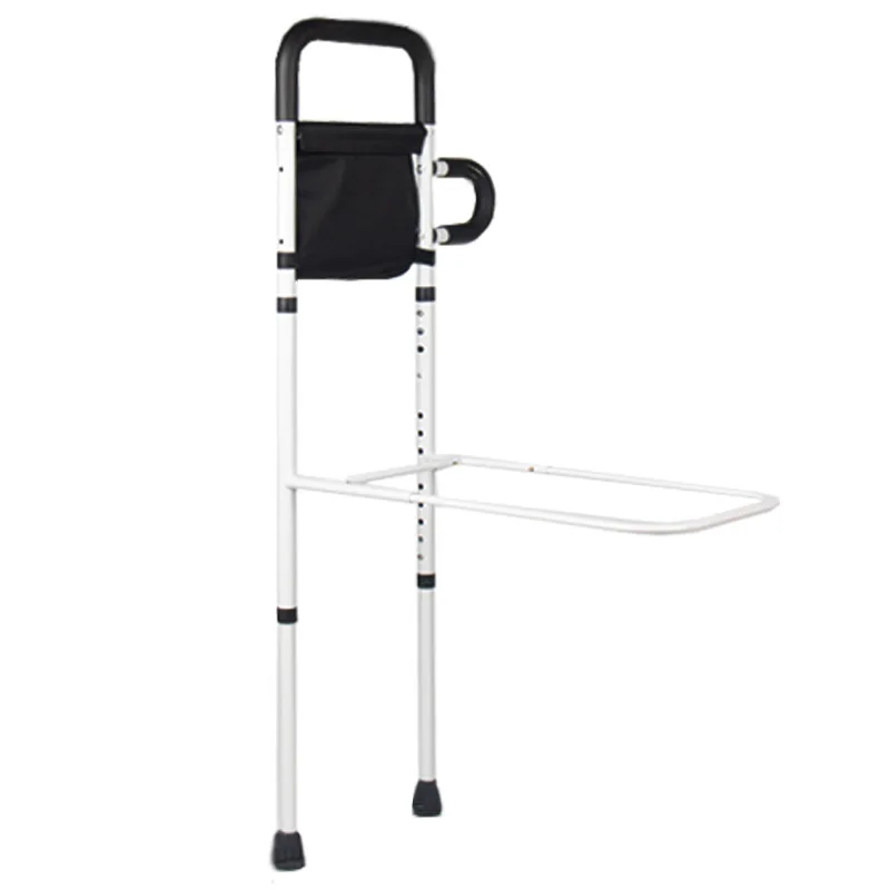 Bedside Assist Rail for Elderly Adjustable Safety Handrail for Sitting Up Bed Guard Rail Bed Assist Bar with Hand Grip