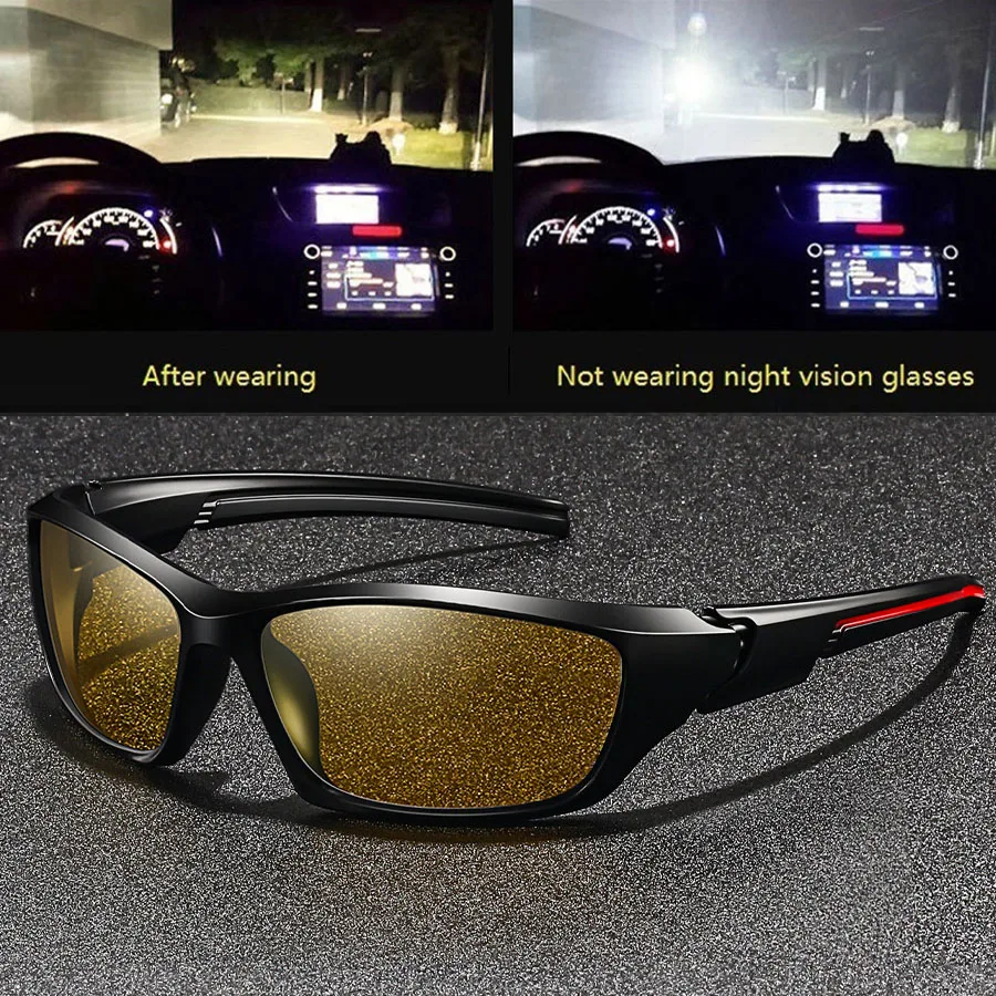 

Fashion Vintage Sports Unisex Night Vision Glasses Reduce Visual Fatigue Lenses Anti-Glare Anti reflective UV400 Eyewear