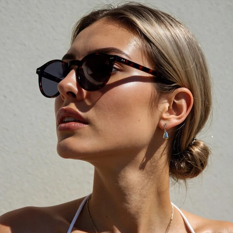 Retro Runde Polarisierte Sonnenbrille Männer Frauen Klassische Geschenke Sonnenbrille Männliche Mode Alle Jahreszeiten Driving Shades – Detail 1