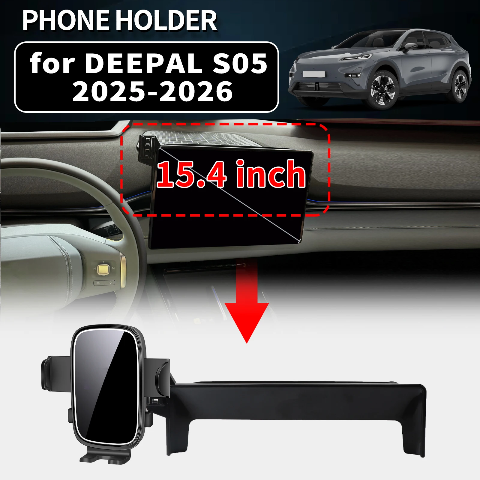 

for CHANGAN DEEPAL S05 2025 2026 Auto Phone Holder Mount GPS Navigation Bracket Stable Car Accessories